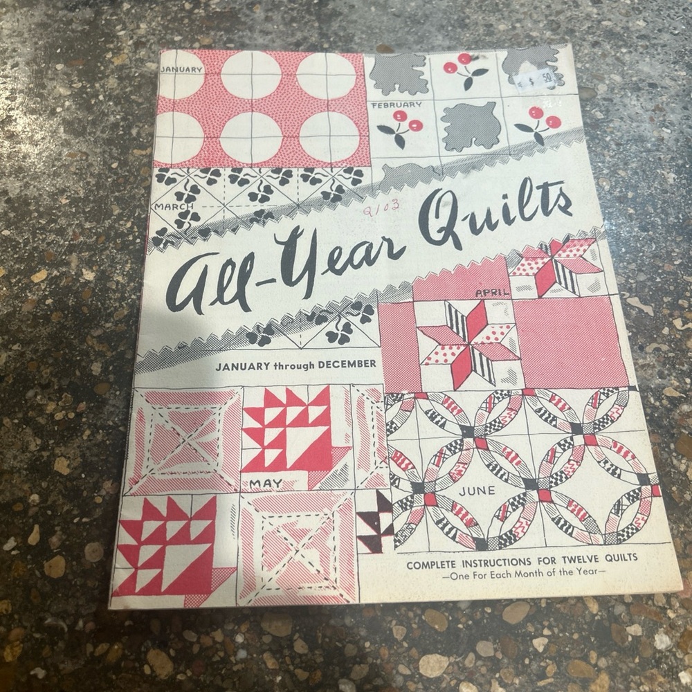 All-Year Quilts Pattern Book 1950s Vintage Ephemera
